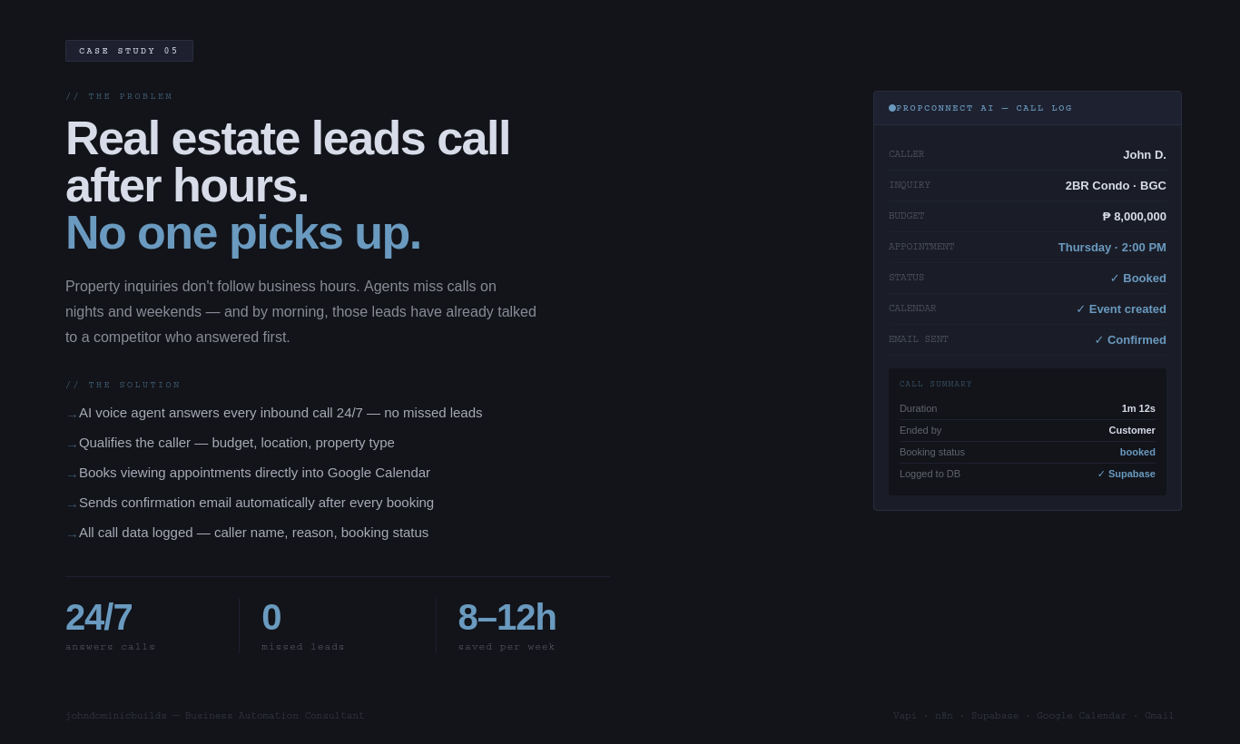 PropConnect AI Voice Agent
